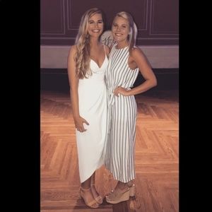 Revolve Shona Joy White Wrap Dress ✨